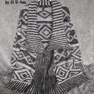 Dreamers Aztec Open Cardigan